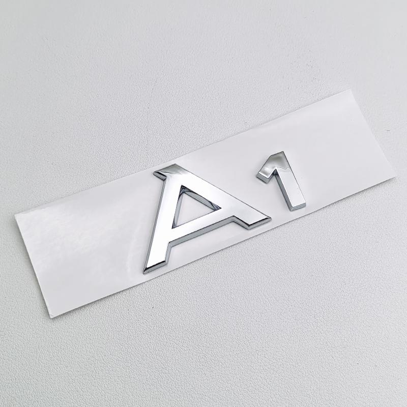 1pcs 3D ABS Chrome S Line A1 A2 A3 A4 A5 A6 A7 A8 Logo Emblem Auto Badge Trunk Decal For Audi Sline Car Body Sticker Accessories