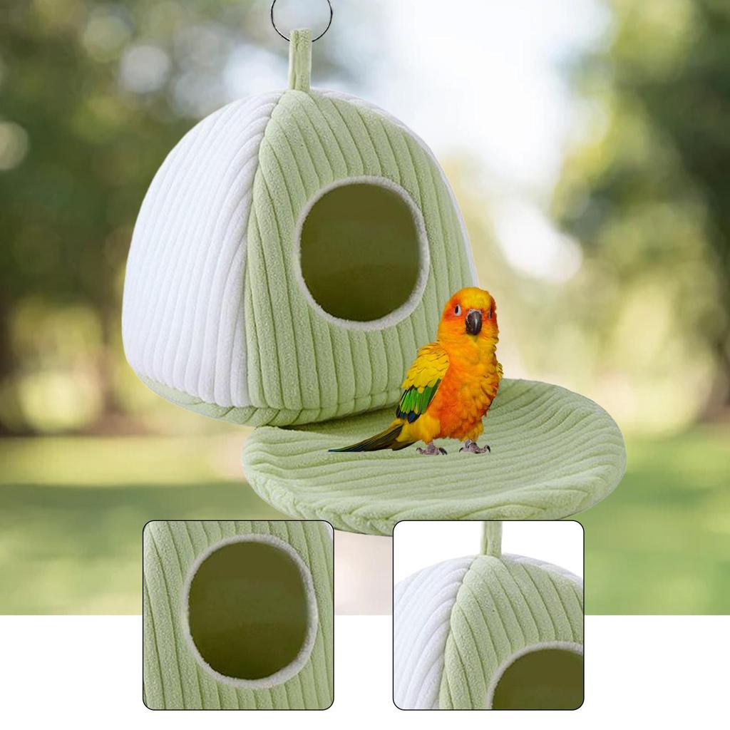 Bird Nest for Cage Easy Installation, Cozy, Indoor Outdoor Hanging Hammock Shed for African Grey
