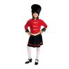 Déguisement De Garde Anglaise Pour Fille - Multicolore - Polyester - Enfant - Chapeau, Chemise, Ceinture Et Jupe