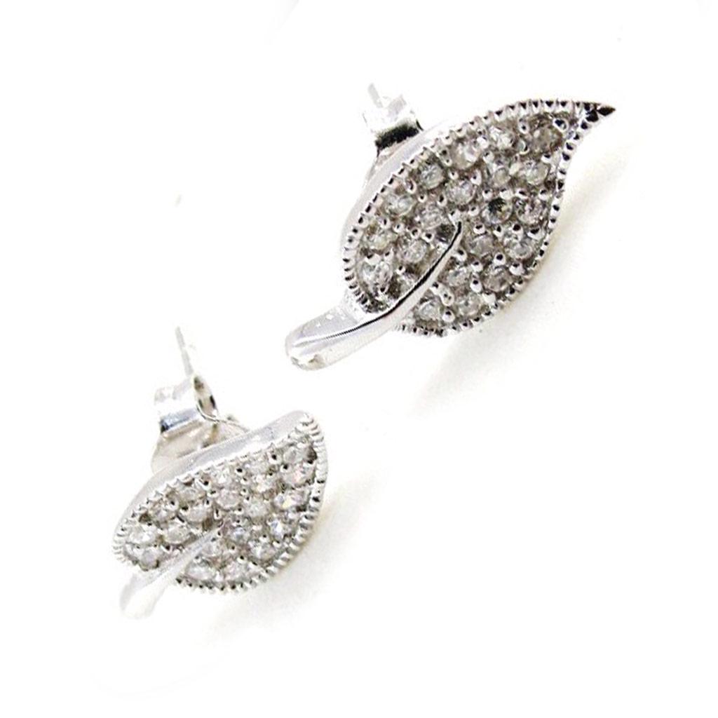 Les Trésors De Lily [J0186] - Silver Earrings 'Déesse' Silver White (rhodium-plated) - 15x7 Mm