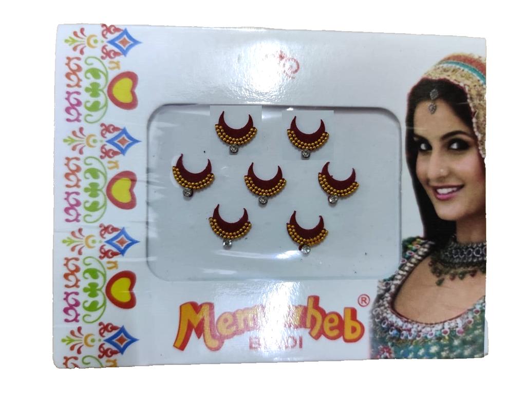@ Forma Tradicional India de Media Luna Con Piedra Bindi Para Mujeres Zr-8079-60%De Descuento