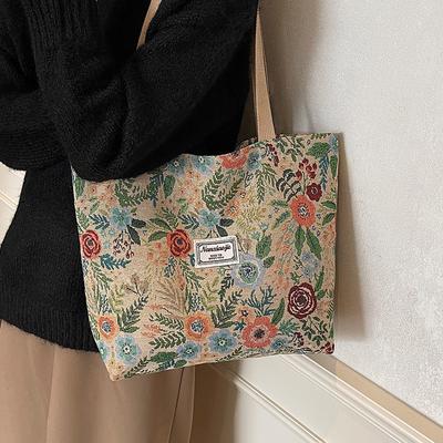 Large Capacity Floral Bag for Women New Trendy and Fashionable Crossbody Bag for Women Ins Niche Versatile One-shoulder Handbag