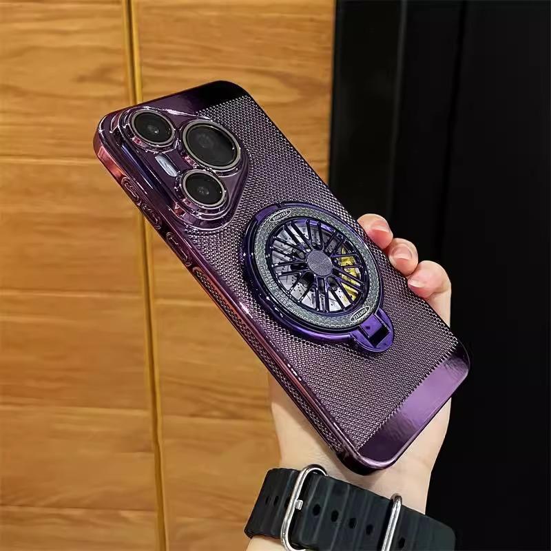 Electroplating heat dissipation net is suitable for Huawei Mate60Pro gyro bracket, mobile phone case Pura70Pro anti-drop protective case.