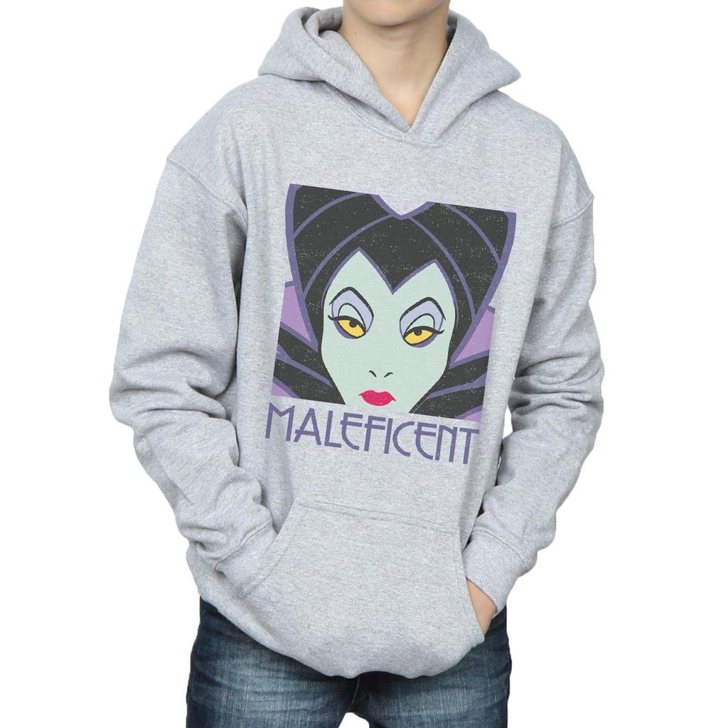 Disney Boys Maleficent Cropped Head Hoodie
