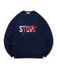 TOPBOY [Non-Fleece Or Fleece-Lined] Start Printed Sweatshirt (Type A)