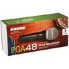 Shure Sure Dynamic Vocal Microphone: Cardioid/ Switch/ XLR-XLR Cable Included PGA48-XLR-J Black [...