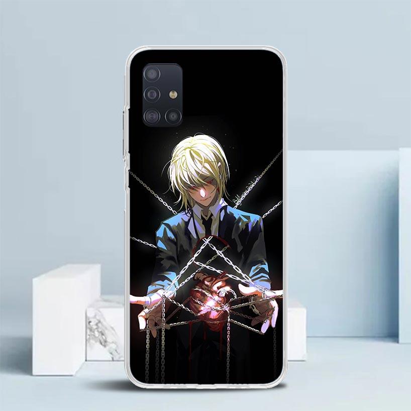 Huner X-Hunters Kurapika Soft Cover for Samsung Galaxy A12 A22 A32 A52 A72 A02S Phone Case Note 20 Ultra 10 S10 Plus A51 A71 A50