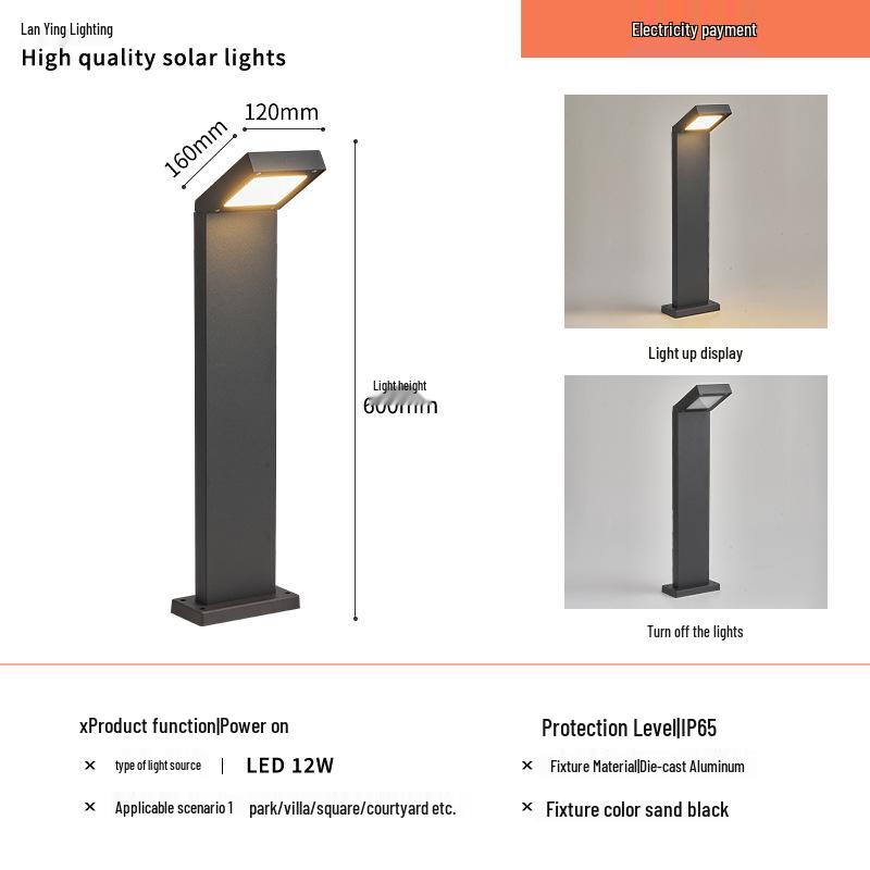 Zhongshan LED Solar Garden Light for Outdoor Courtyard Villas