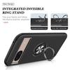 Google Pixel 8A Drop-Proof Magnetic Car Holder Case with Frosted PRO Ring Design