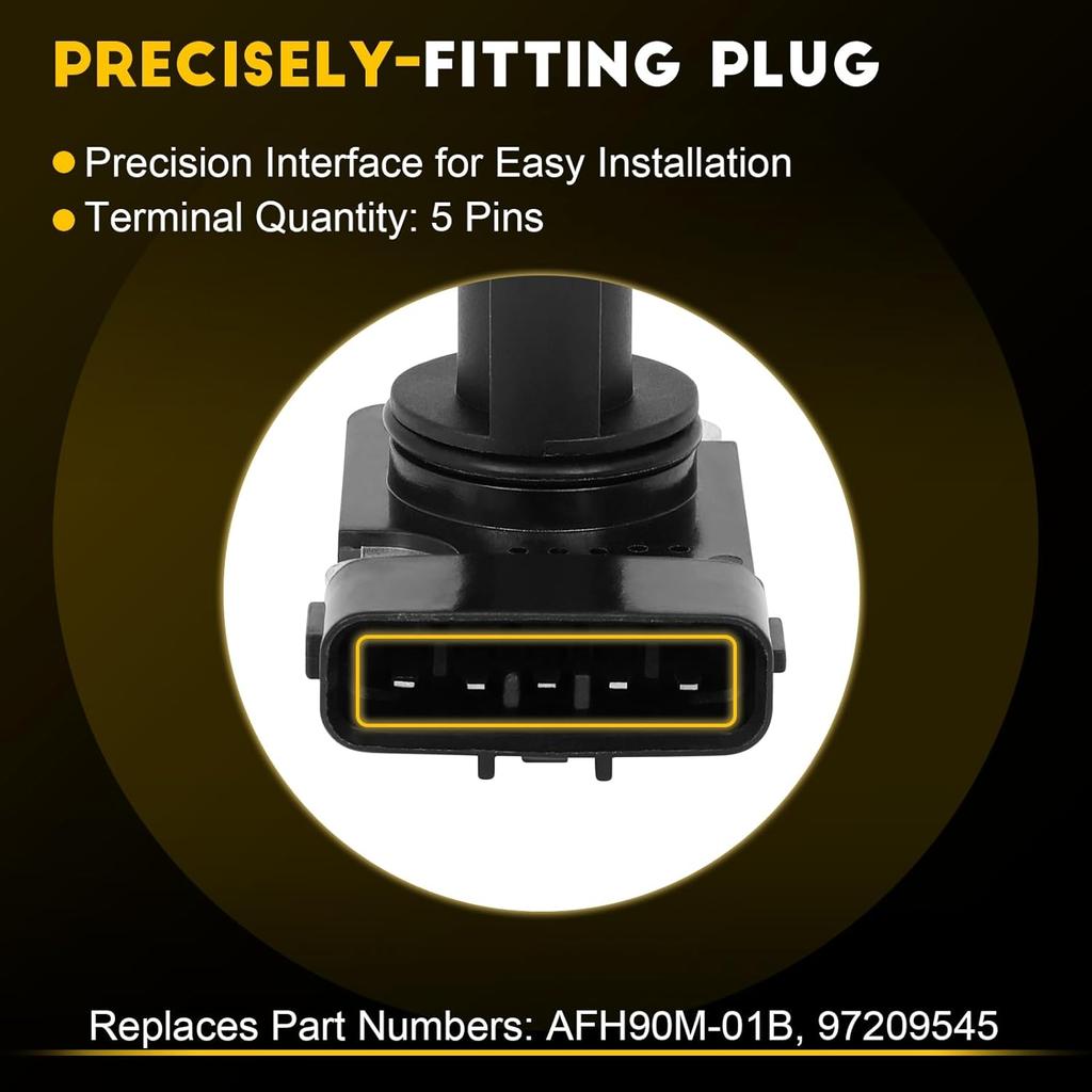 OCPTY Mass Air Flow Sensor AFH90M-01B Meter FITS for 2006-2007 for Chevrolet Express 3500 6.6L,2001-2006 for Chevrolet Silverado 2500 HD 6.6L,2007