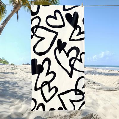 Leopard Print Beach Towel , Soft Towels Suitable for Travel, Swimming Pools, Vacations and Beach Days.