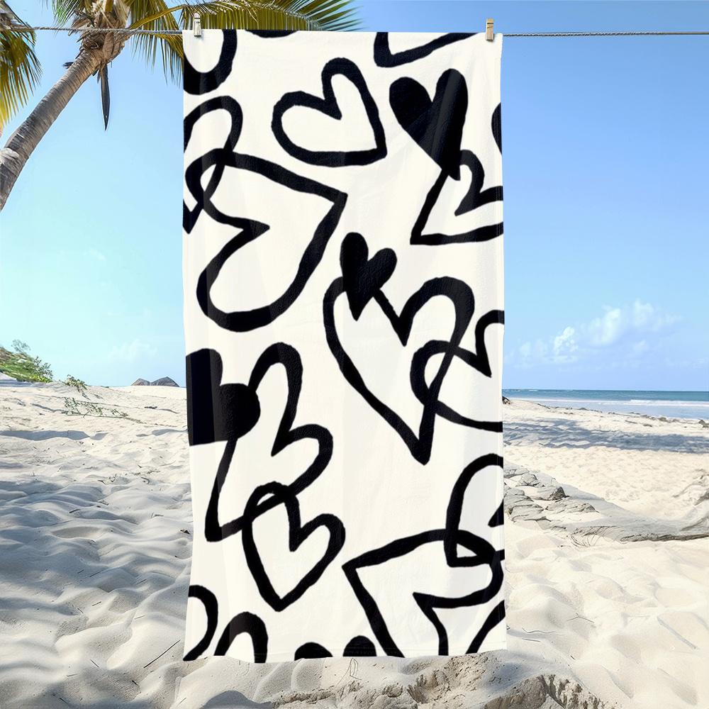 

Leopard Print Beach Towel , Soft towels suitable for travel, swimming pools, vacations and beach days. W30*H60(CM)