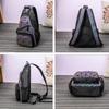 Borsa luminosa da donna Zaino laser geometrico Borse a tracolla trapuntate Borsa a petto semplice con ologramma laser