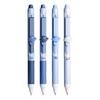 4 Pcs Retractable Erasable Gel Pens 0.5mm Fine Point Blue/Black Ink Refillable Ballpoint Pens for Office School Supplies