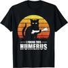 T-shirt Blague Pun Rétro Vintage J'ai Trouvé Ceci Humerus Amoureux des Chats