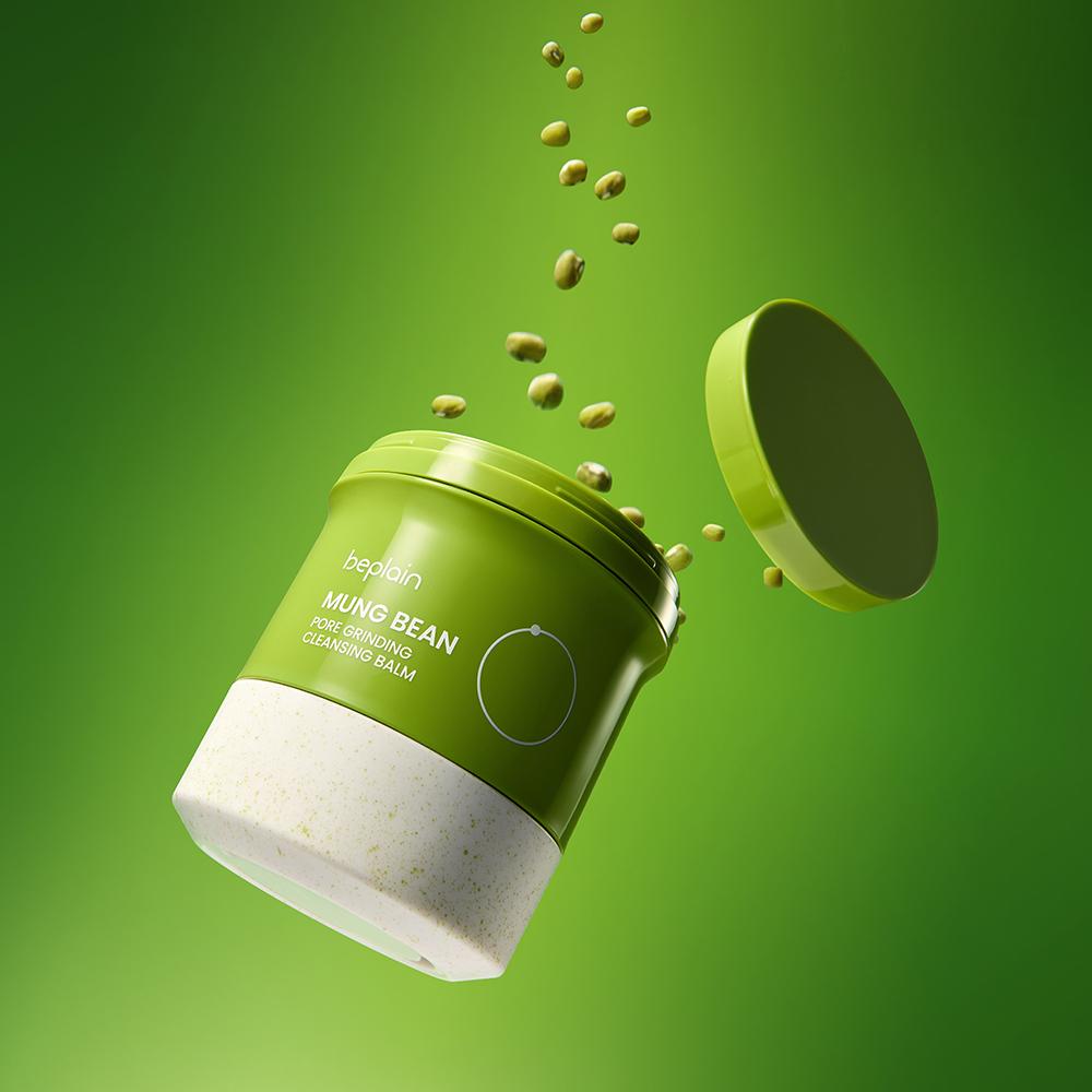 BEPLAIN Baume Nettoyant Exfoliant pour les Pores aux Haricots Mungo – Nettoyant Doux et Profond avec Exfoliant Naturel, Coréen