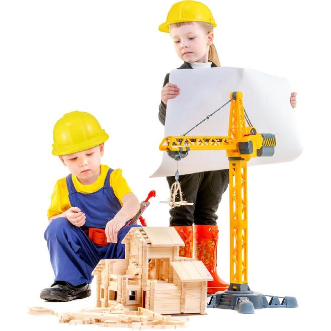 TOYANDONA 5pcs Kids Construction Hat Yellow Plastic Childrens Hard Hat Toy Construction Worker Helmets for Kids Dress Up Costume Child Party Hat