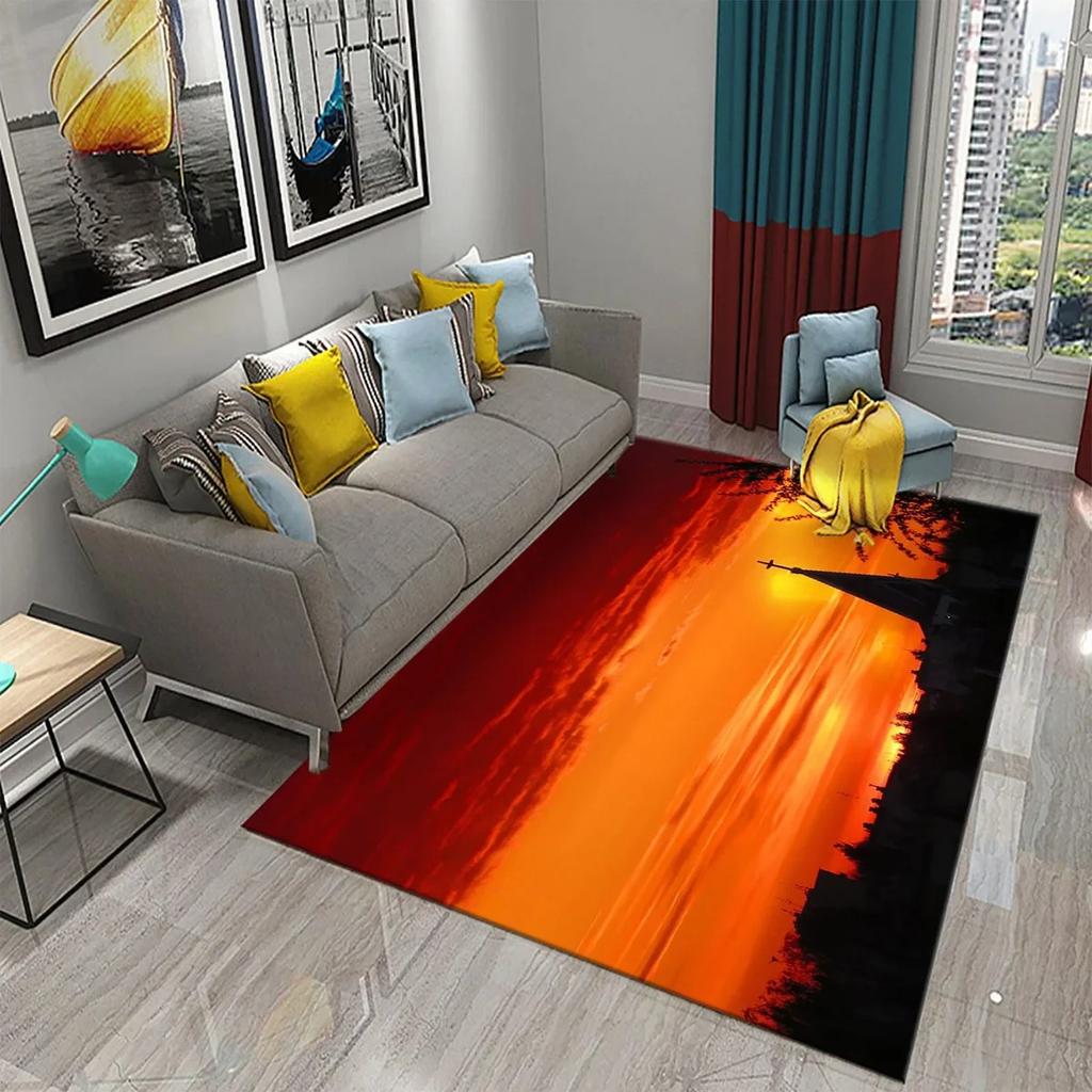 3D Religion Church Carpet Holiday Home Prayer Decor Living Room Bedroom Balcony Non-Slip Floor Mat