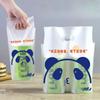200piece Disposable Frosted Plastic Bags 1/ 2 Cups Printed Cartoon Flower Tote Bag Milk Tea Coffee Juice Takeaway Packaging Pouc