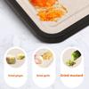 Titaniums Chopping Board With Natural Wheat Straw Surfaces Double Side Kitchen Cutting Board For Safe Food Preparation