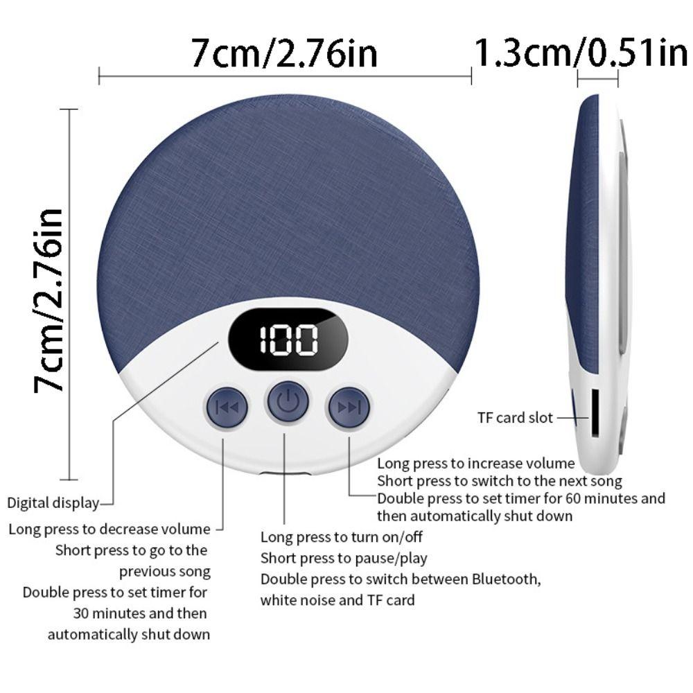 Bluetooth 5.4 Wireless Sleeping Speaker Mini Portable Music Player  Sleeping Music
