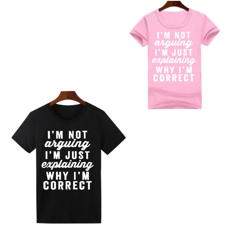 Letter Print Solid Color Streetwear T Shirt For Women With Cotton Blend Casual Top