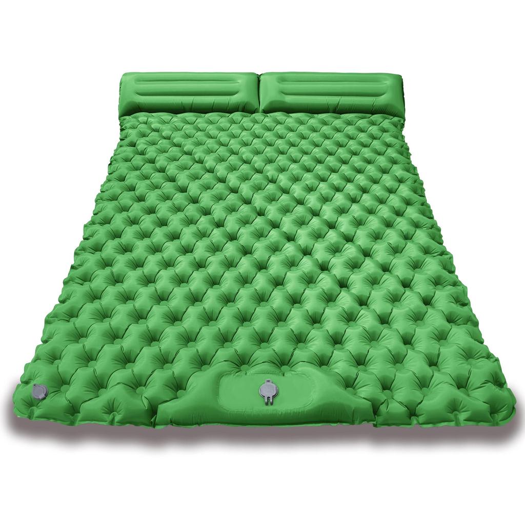 Ultralight Portable TPU Inflatable Camping Pad - Moisture-Proof, Single/Double, Foot-Press Design