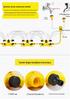 360° Rotating Sprinkler Head: Nursery & Garden Irrigation Three-Prong PVC Water Pipe Set