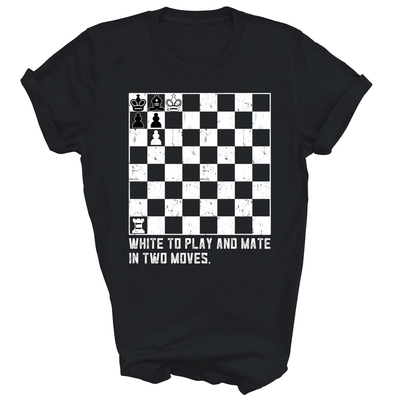 

White To Play And Mate In Two Moves Chess Shirt Gift Unisex T-Shirt XXXL