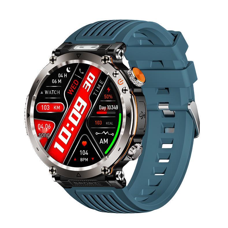 

HT30-B Smart Bracelet: Multi-Sport Watch with Compass, Flashlight, Heart Rate Monitor, Bluetooth Calls, and Voice Assistant
