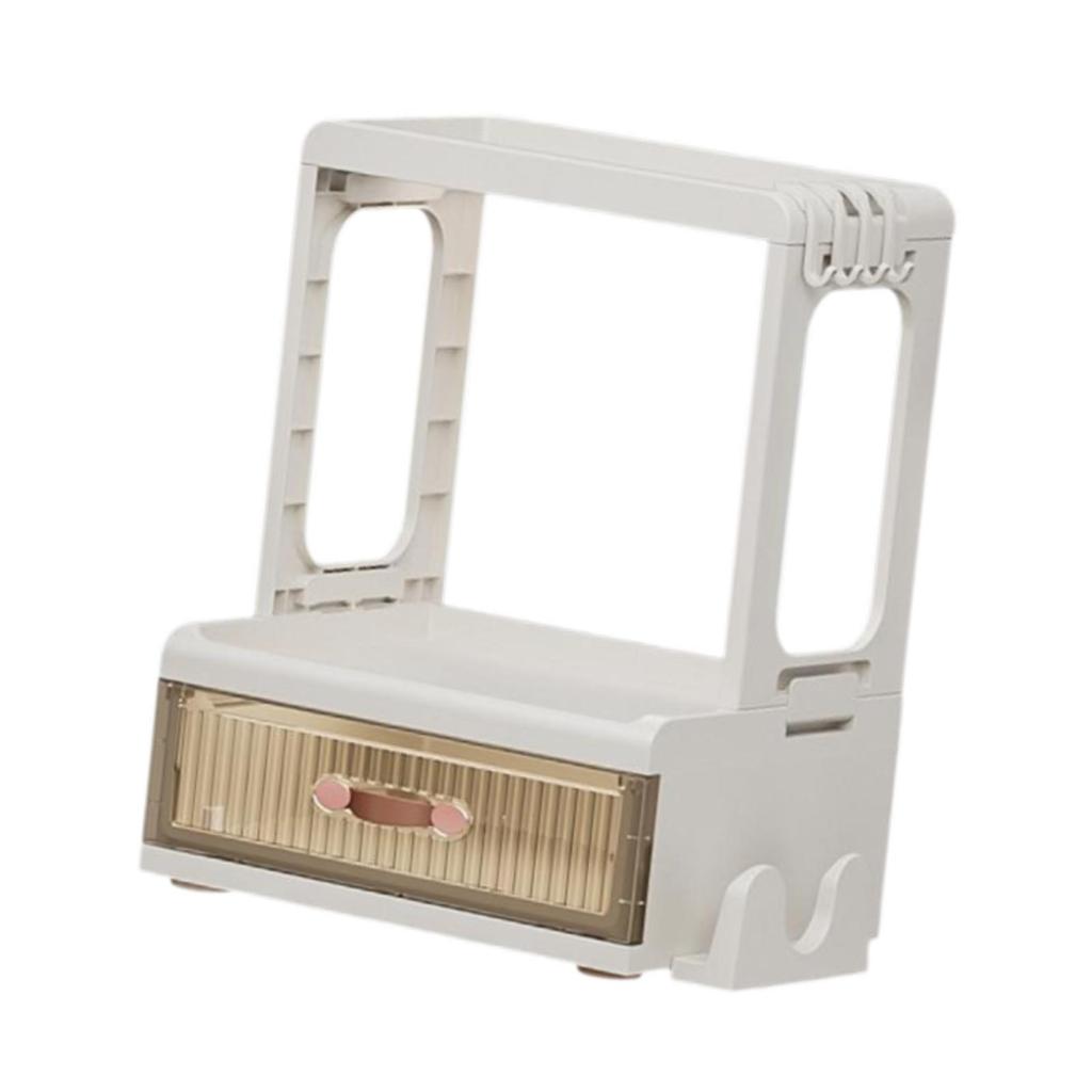 Kitchen Condiment Organizer Cabinet Dustproof Multipurpose with Door Solid Spice Holder Cupboard for