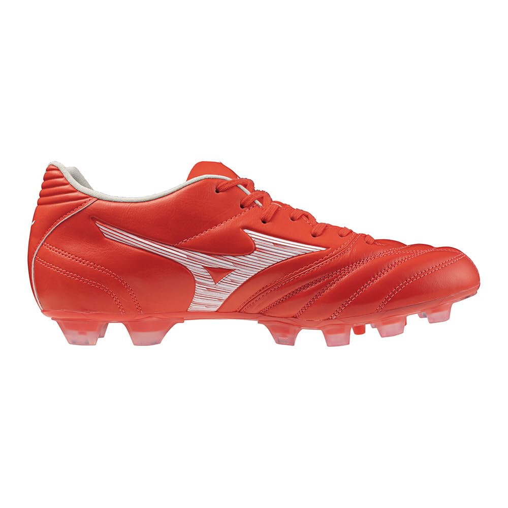 Mizuno Monarcida NEO 3 SW KL Soccer Club Red x Size 4E Cleats, Football, Wide, Lightweight, White, 27.0 cm,