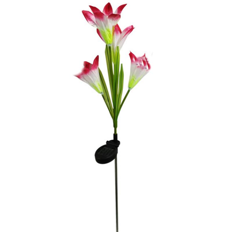 Solar Lily Ground Mounted Lamp Best Choice for Solar Flowers Outdoor Waterproof Utdoor Solar Lights Garden Lights