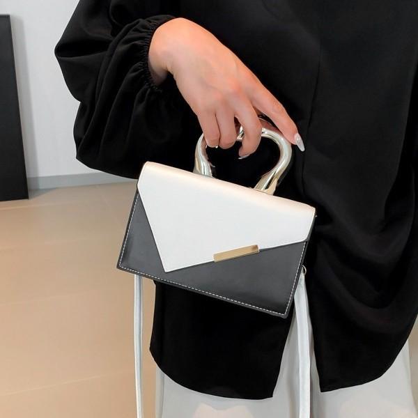 Stylish Colorblock Feminine Handbag Trendy Spring Casual Small Crossbody Purse