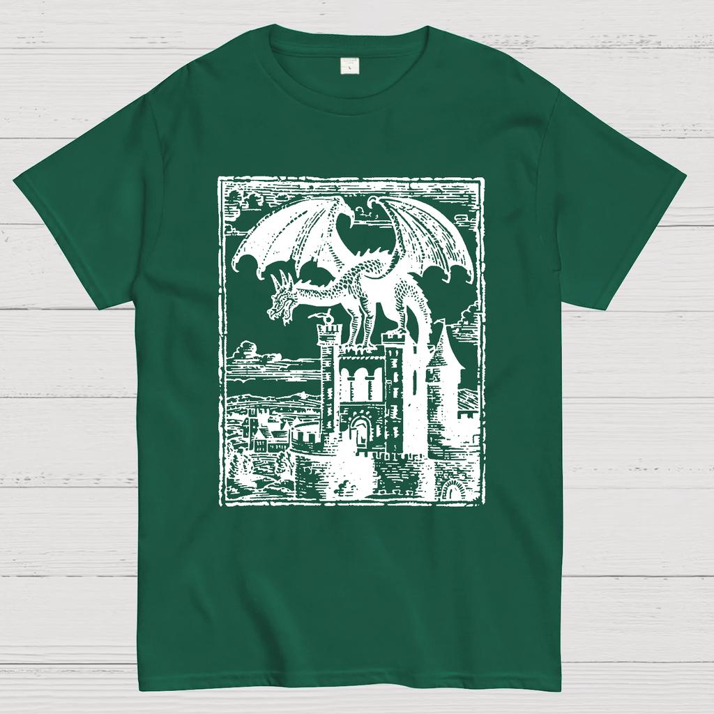 Dragon Vintage Dark Art Graphic Cotton Summer Casual Cool Loose T-Shirt