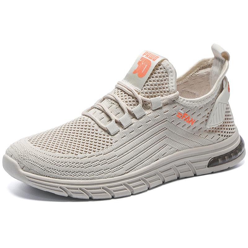 Herren Flyknit Sportschuhe, Mesh Laufschuhe, Reise Einzelschuhe