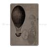 Steampunk Airship Metal Sign Garage Print Cinema Wall Decor Cinema Tin Sign Poster