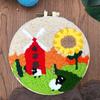 Suzi Embroidery Kids' Five Grains & Beans Cartoon Wool Canvas Art