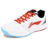 New LiNing Feather Abrasion Resistant Low Top Badminton Shoes Unisex White Red AYTT035-1