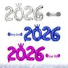 2026 Digitální Nový rok Korunový Kombinéza & Balónová Párty Dekorace Sada