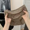 Ladies Summer Cat Footprints Print Ice Leather Quick Drying Peach Hip Non Hip Hip Mid Low Waisted Briefs