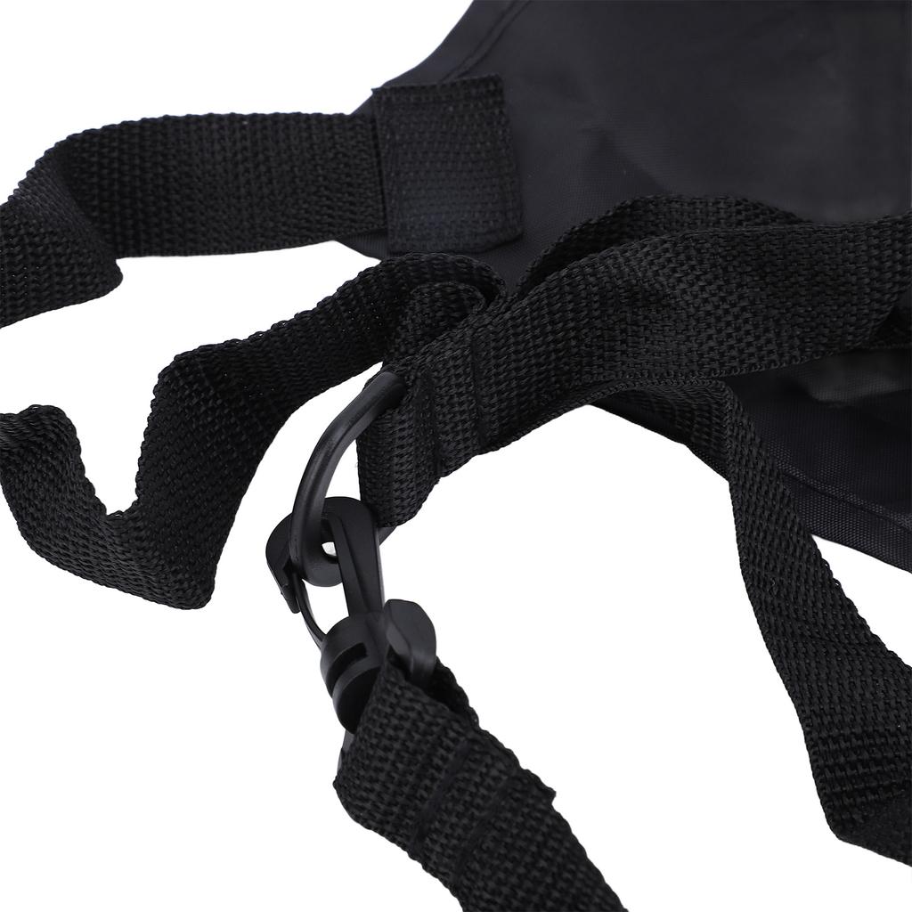 Paracadute da Nuoto Professionale Sicuro Portatile Set Cintura per Allenamento Resistenza Nuoto per Bambini Adulti 20cm 7.9in Nero