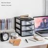 Transparent Drawer-Style Desktop Storage Box for Household Items and Cosmetics