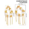 Ingemark Elegant Imitation Pearl Tassel Pendant Drop Earrings for Women New Trend Gothic Piercing Earrings Party Jewelry Gift