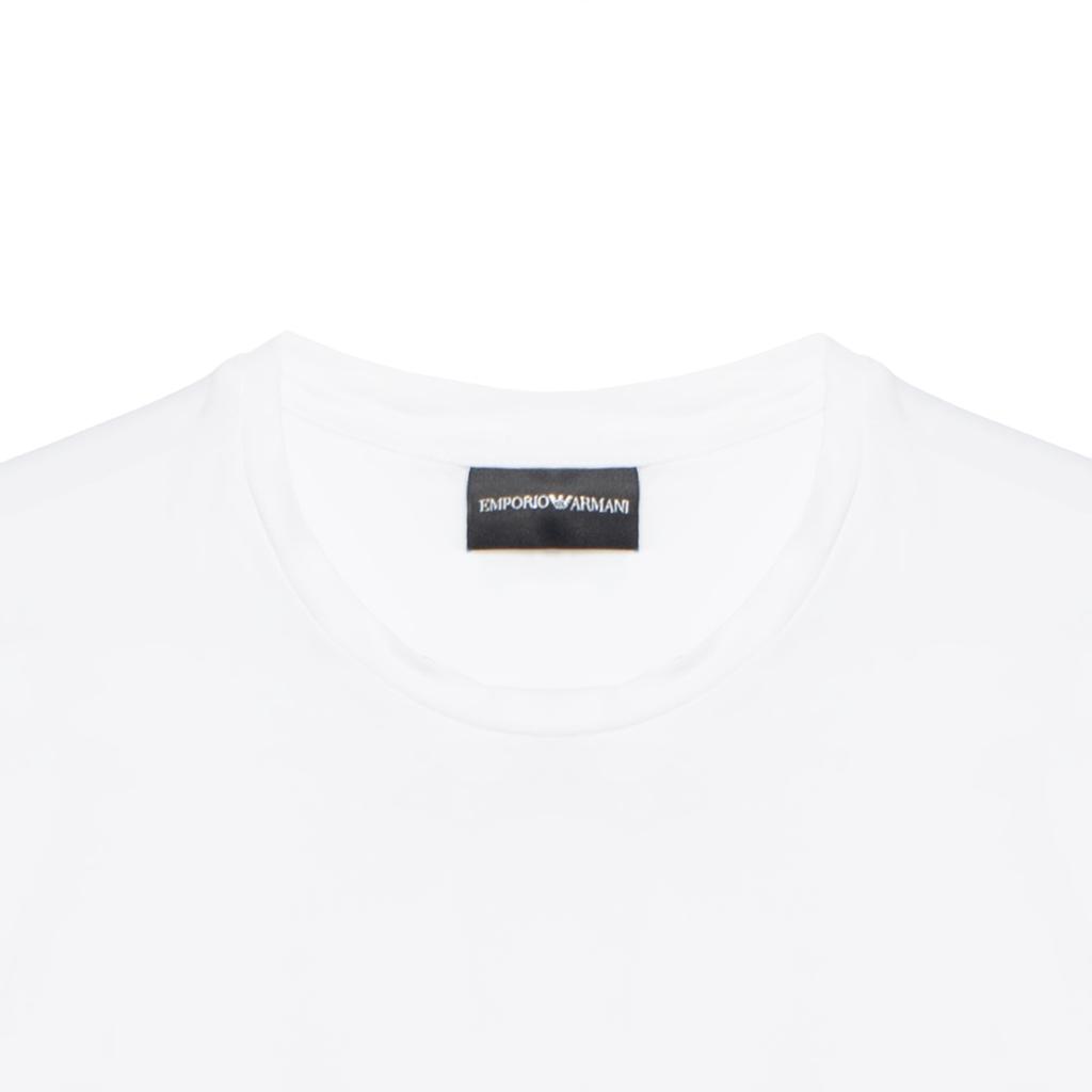 EMPORIO ARMANI T-Shirts Men's White Crew Neck Moderate 8N1T80-1J0AZ-0100