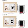 Clean-Touch Ink Pad Pet Paw Print Kit Wooden Paw Print Photo Frame  for Pet Lovers