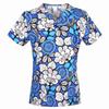 Hennar High Quality Print Scrub UniformFor Women In 100% Cotton 4 pockets,XXS-5XL Medical Scrub Tops