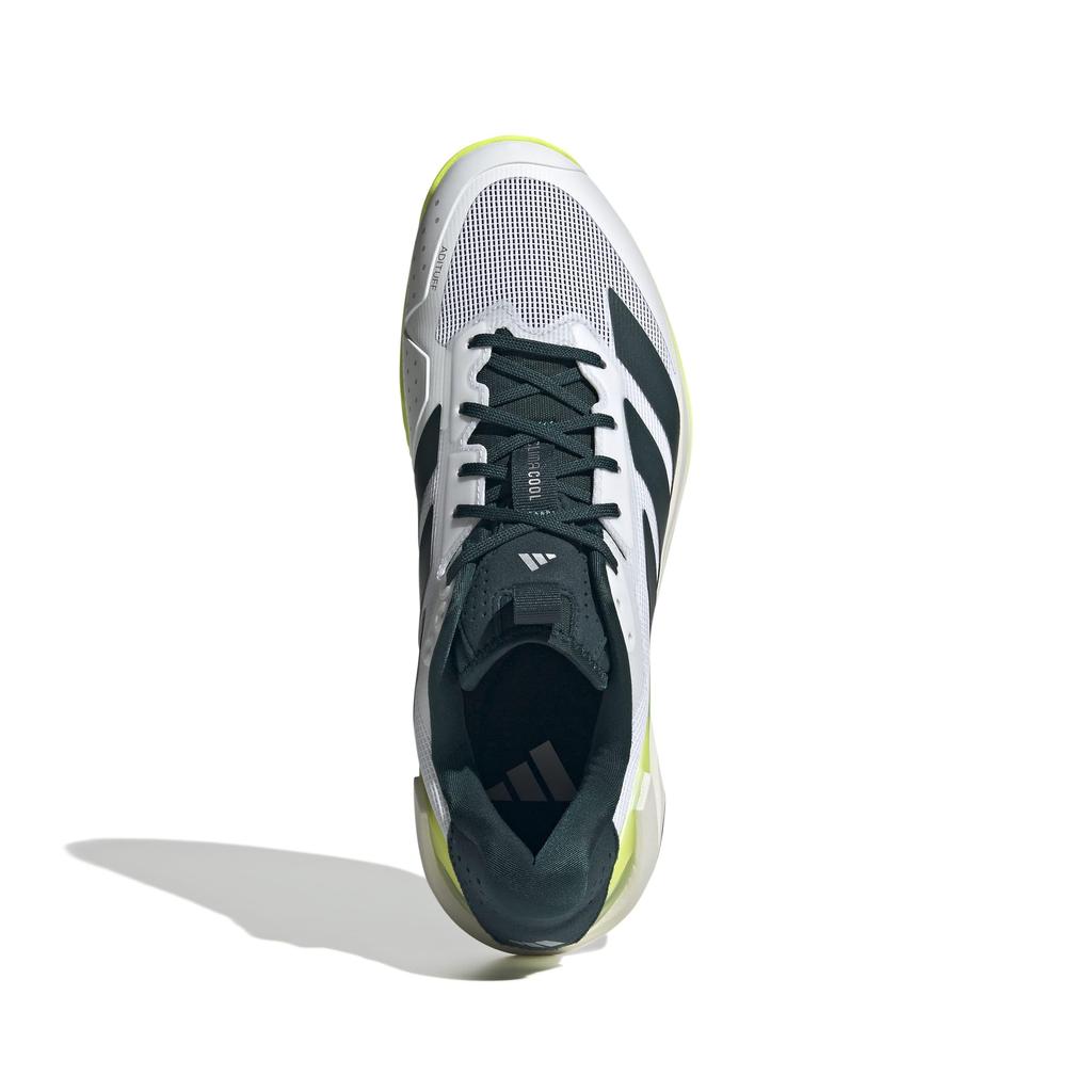 Adidas Adizero Ubersonic 5 Clay Tennis Shoes, NJD41, Aurora Ivy/Footwear White/Footwear White (JR2713), Size 25.0 cm