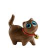 Cute Kitten Ornaments: Creative Green Sandalwood and Ebony Wooden Carving for Cars