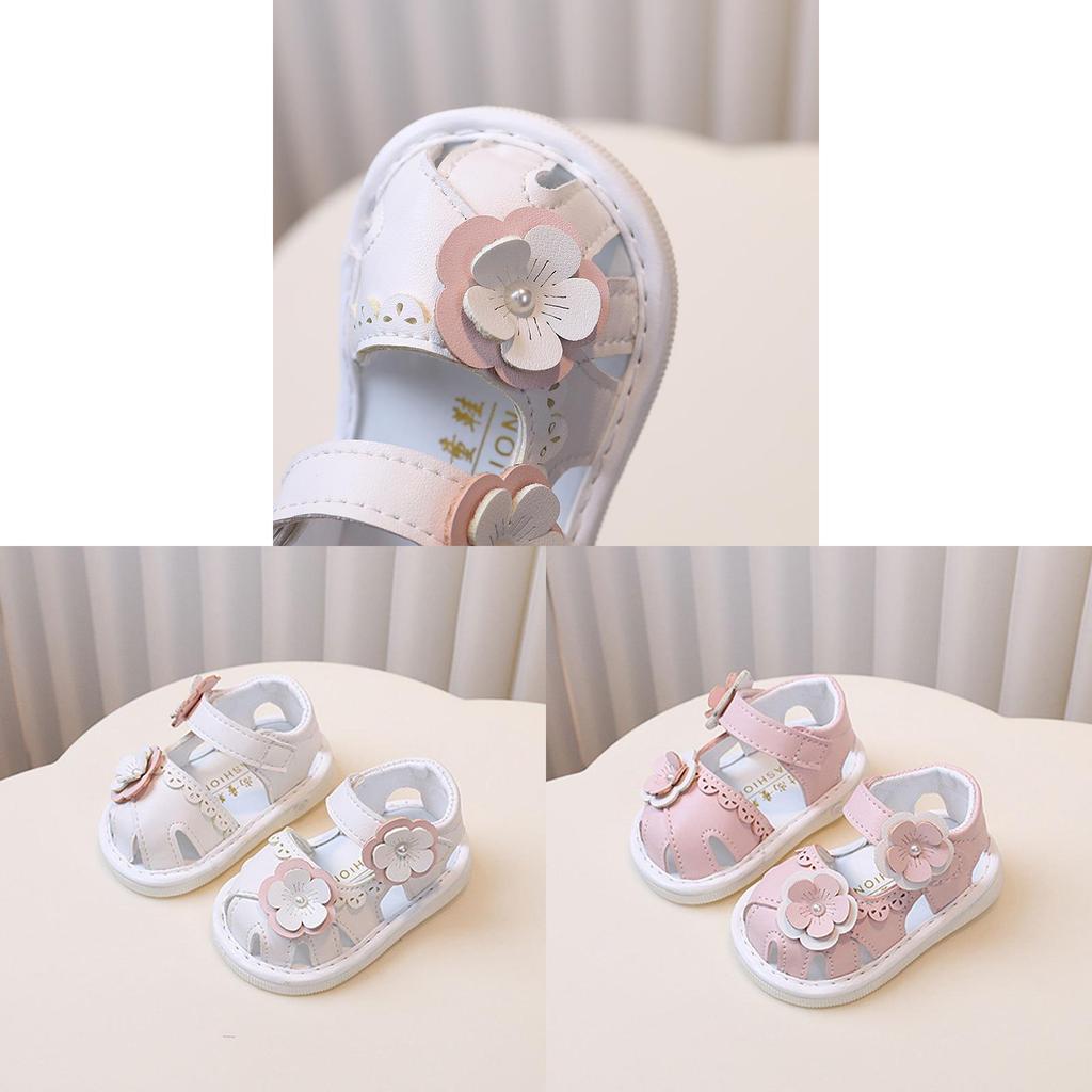 Princess Baby Girl Sandals With Soft Sole And Rattle For Toddler Summer Play